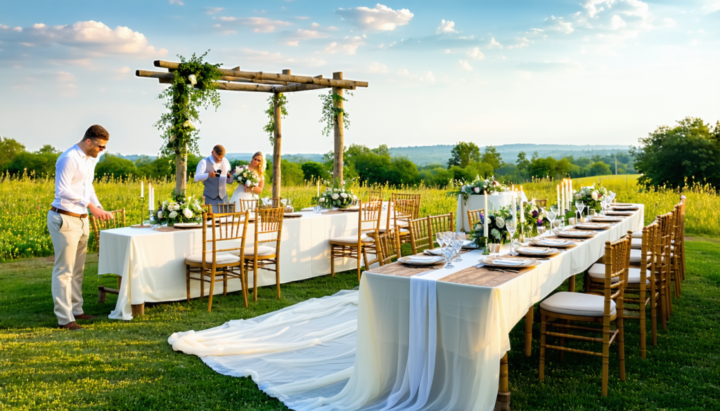 découvrez tout ce qu'il faut savoir pour organiser un mariage champêtre parfait : conseils, astuces et choix des prestataires spécialisés pour faire de votre grand jour un moment inoubliable en pleine nature.