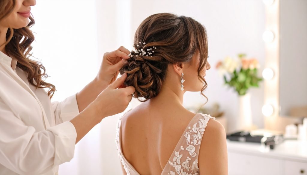 L'essai coiffure, indispensable pour votre mariage !
