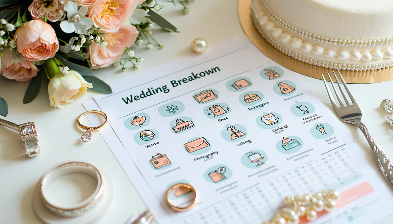 découvrez comment bien répartir le budget de votre mariage poste par poste ! conseils pratiques pour allouer vos dépenses et organiser un mariage réussi sans mauvaise surprise.