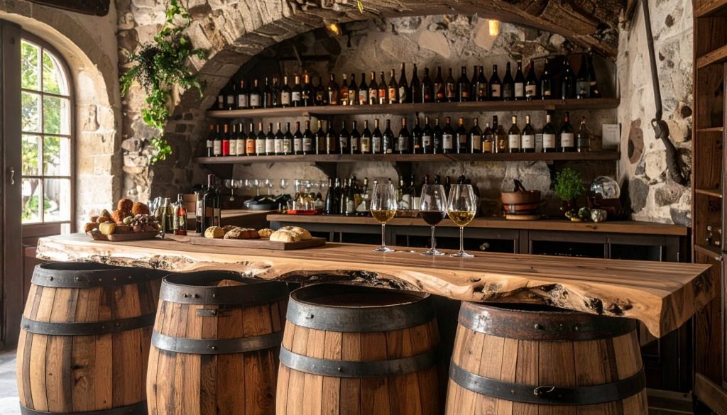 Plateau de chêne et tonneaux : une déco géniale pour votre mariage