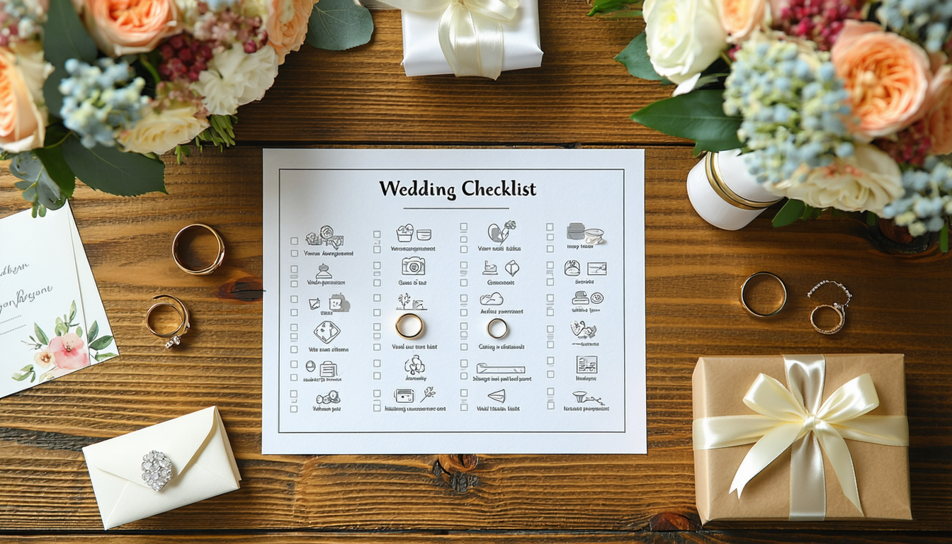 découvrez la checklist mariage ultime pour organiser votre jour j de a à z : toutes les étapes clés, astuces et conseils pratiques pour un mariage parfait sans stress !