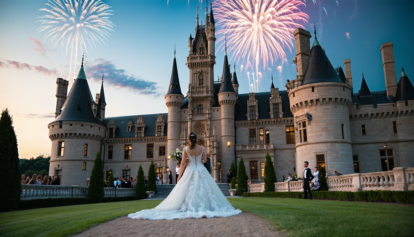 organisez un mariage inoubliable le 14 juillet ! profitez de l’ambiance festive et émerveillez vos invités avec un feu d’artifice pour une célébration unique et magique.