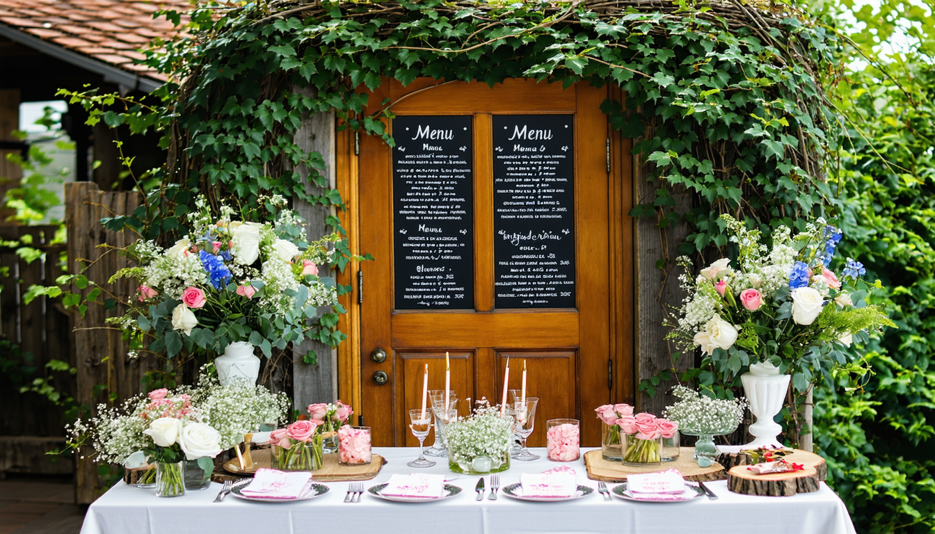 découvrez des idées créatives pour présenter votre menu de mariage avec originalité. surprenez vos invités avec des présentations uniques et élégantes qui rendront votre réception inoubliable !